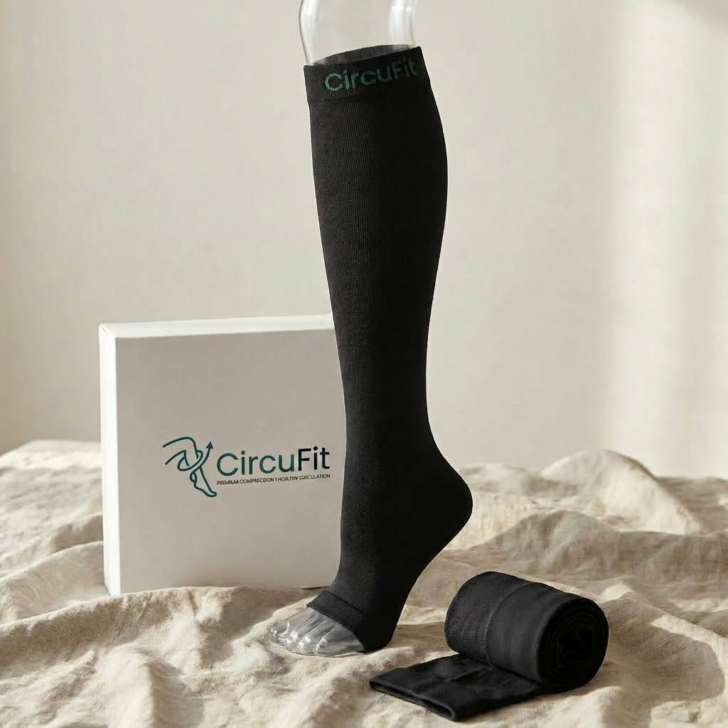CircuFit™ Premium Open Toe Graduated Compression Socks